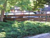 Garde-corps, barrière en mélèze à Embrun 05